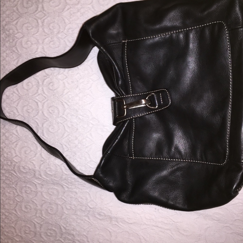 Real leather Black Purse